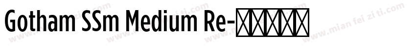 Gotham SSm Medium Re字体转换